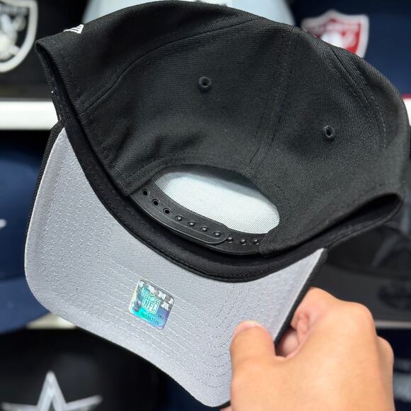 New Era Las Vegas Raiders A-Frame 9FORTY Snapback Black - Picture 3 of 3